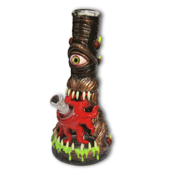 Bong Monstruo de Vidrio Fosforecente