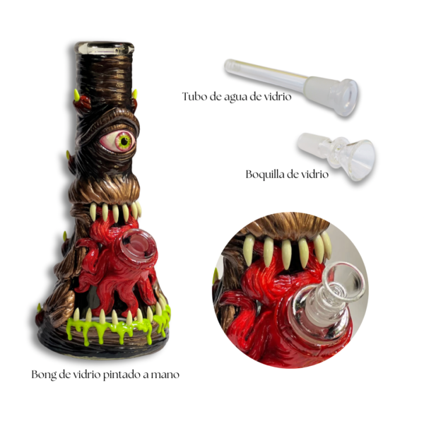 Bong Monstruo de Vidrio Fosforecente - Imagen 3