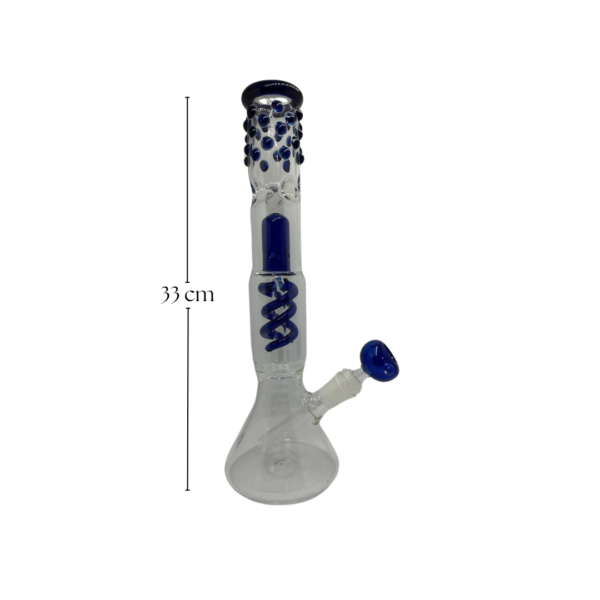 Bong Pyrex Vidrio 33 cm Atrapa Hielo - Imagen 3