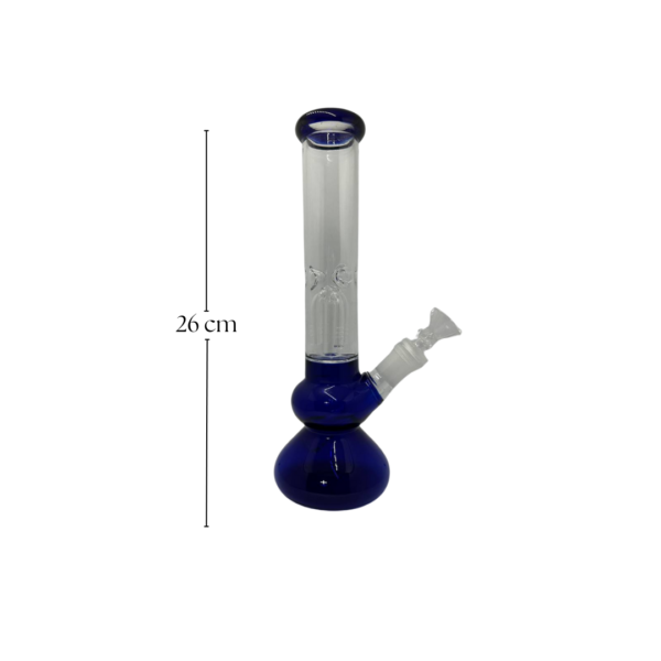 Bong de vidrio azul con percolador de 26 cm - Imagen 2