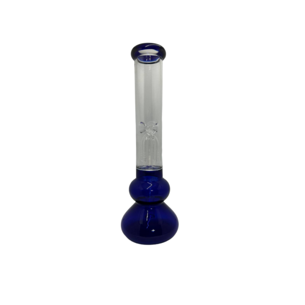 Bong de vidrio azul con percolador de 26 cm - Imagen 3