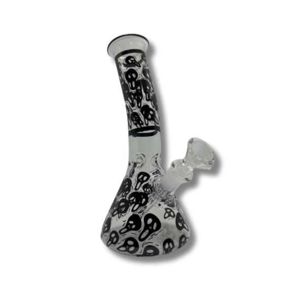 Bong tradicional con diseños de calavera