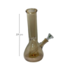 Bong tradicional de vidrio color café - Imagen 2