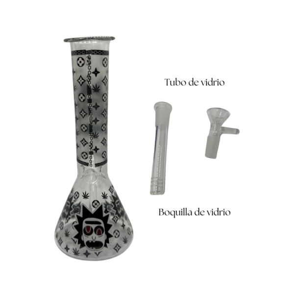 Bong de vidrio con temática de Rick and Morty - Imagen 4