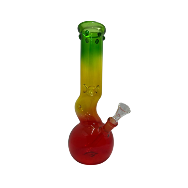 Bong de vidrio con diseño Rasta 2