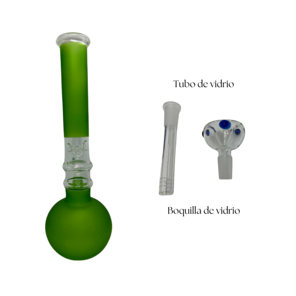 Bong de vidrio Pyrex con acabado redondo - Imagen 4