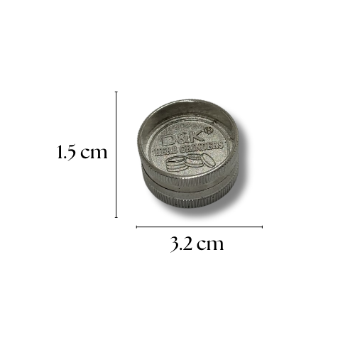 Mini Grinder Metálico Hoja Dorada – Marca D&K – 2 piezas - Imagen 6