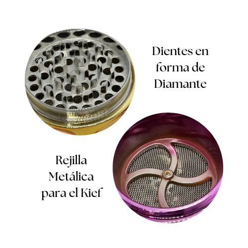 Grinder Metálico Premium – 3 Piezas – Multicolor - Imagen 3