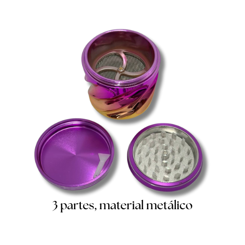 Grinder Metálico Premium – 3 Piezas – Multicolor - Imagen 4