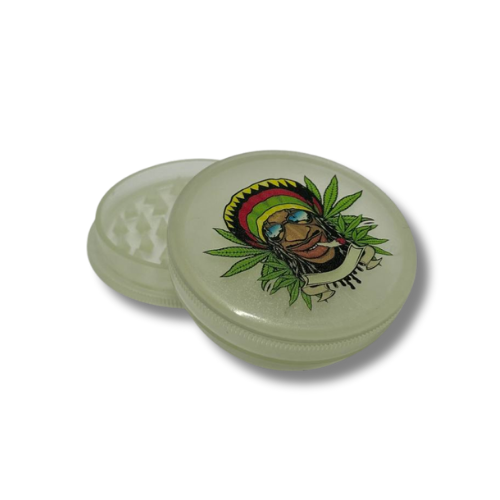 Grinder Acrílico 420 – 2 Piezas – Diseños Psicodélicos