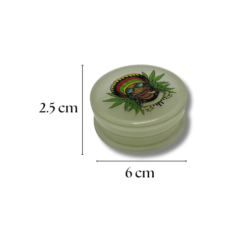 Grinder Acrílico 420 – 2 Piezas – Diseños Psicodélicos - Imagen 2