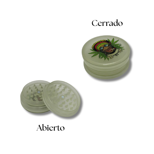 Grinder Acrílico 420 – 2 Piezas – Diseños Psicodélicos - Imagen 4