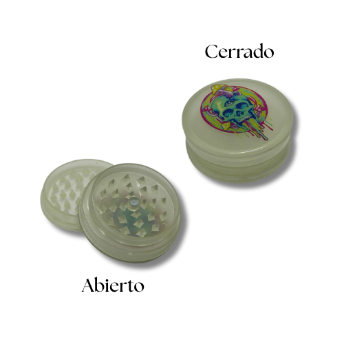 Grinder Acrílico 420 – 2 Piezas – Diseños Psicodélicos - Imagen 8