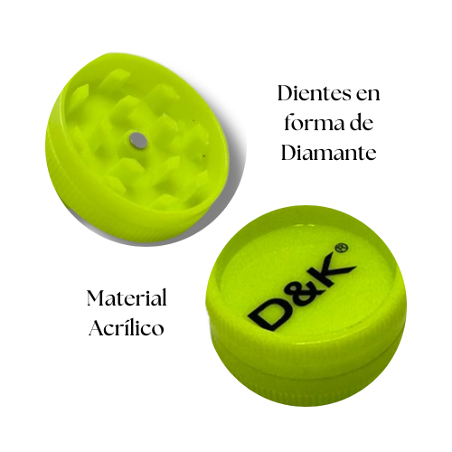 Mini Grinder de Plástico – Marca D&K – 2 Piezas - Imagen 3