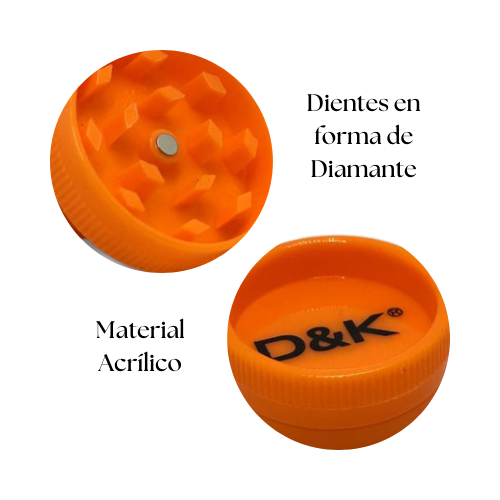 Mini Grinder de Plástico – Marca D&K – 2 Piezas - Imagen 7