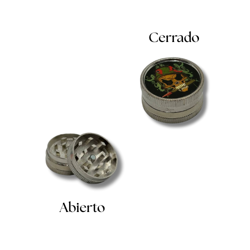 Mini Grinder Metálico Diseño Calavera – Marca D&K – 2 piezas - Imagen 4