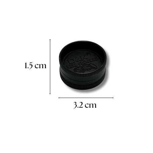 Mini Grinder Metálico Hoja Dorada – Marca D&K – 2 piezas - Imagen 2